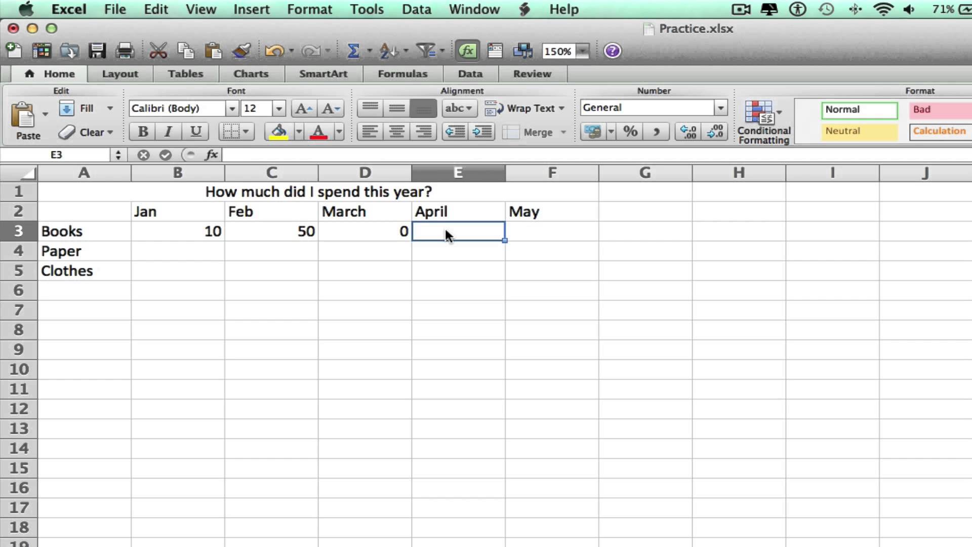 ms excel for mac free